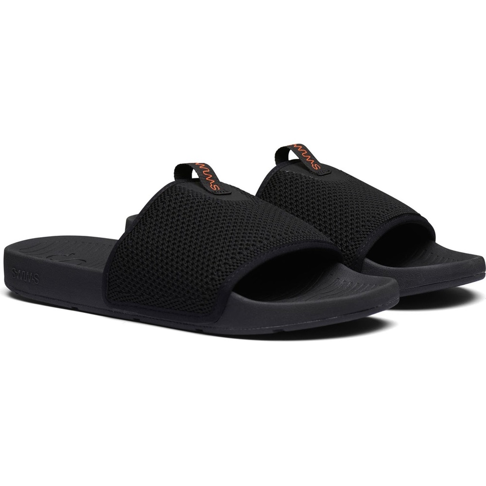 Simms Men's Black Mesh Slide Sandals